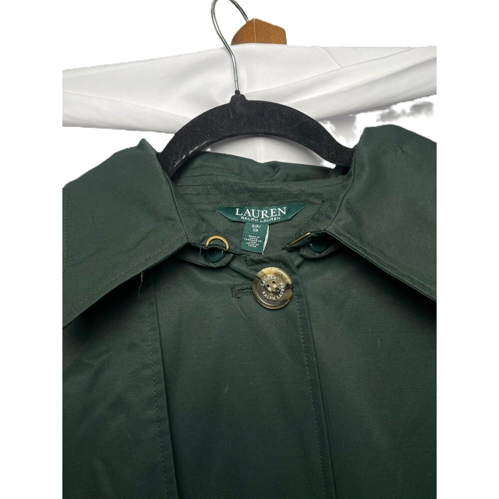 Ralph Lauren Women's Maxi Trench Long Sleeve Button Up Kelly Green Coat NWT Sm. - Picture 6 of 10